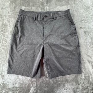 PGA Tour Gray Shorts Mens 34 Performance Golf Casual Preppy Stretch Flat Front